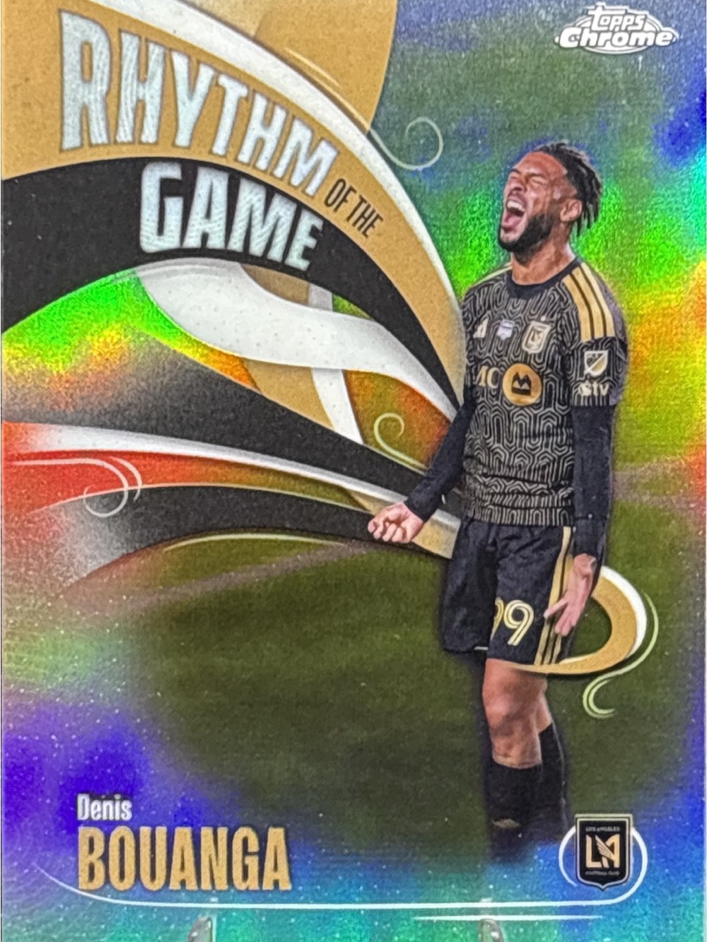 Topps Chrome Denis Bouanga Rhythm of the Game Soccer Card